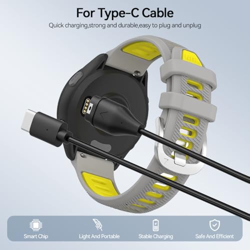 USB-C Charging Cable for Garmin Watches - 3ft, 2-Pack