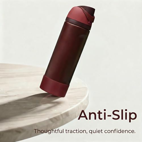 Silicone Protective Boot for Owala 24oz FreeSip Water Bottle - Black Cherry