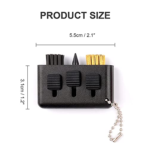 3-in-1 Golf Club Brush Cleaner Tool - Black, Blue, Red