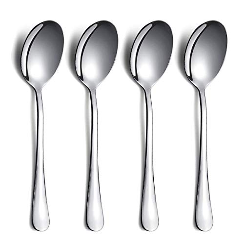 Solid Stainless Steel Serving Spoons Set - 4 Pieces