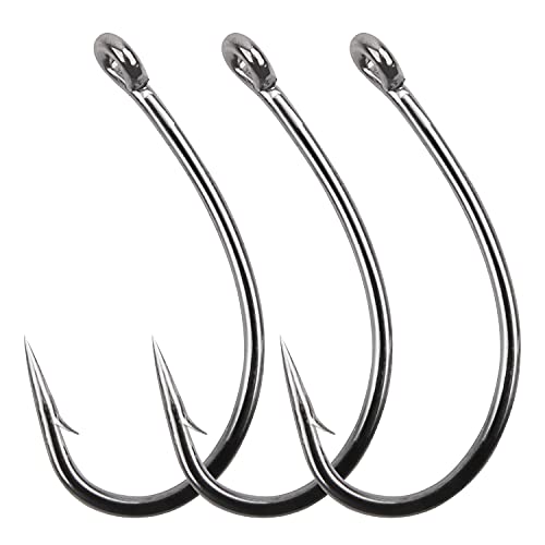 Carp Fishing Hooks - 50pcs High Carbon Steel Fly Tying Hooks 8#
