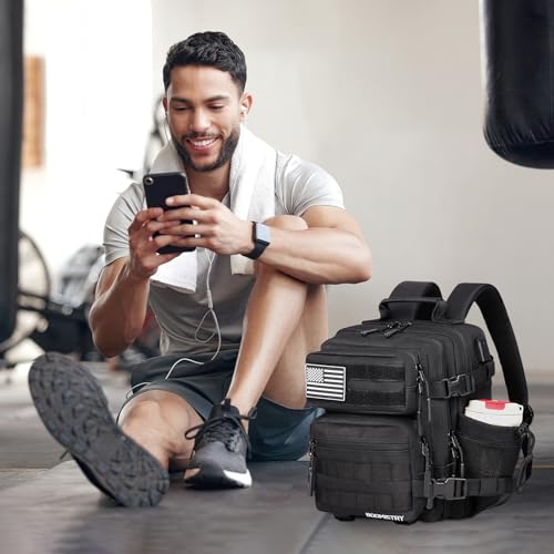 Boomistry 15L Mini Tactical Backpack Black-15L | Molle Everyday Use