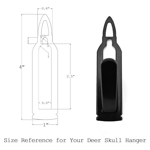 European Mount Skull Hanger for Deer & Small Animals - Bullet Style