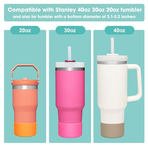 Silicone Boot Bumper for Stanley Quencher Tumblers - Khaki