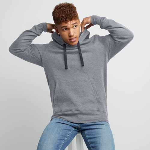 Hanes Men's XX-Large Navy Pe Heather Midweight Fleece Hoodie Pullover Sweatshirt