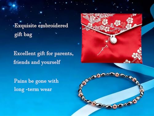 Copper Magnetic Anklet for Women - Red - 1 Pack Gift