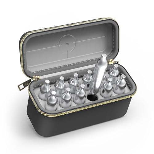 12-Slot CO2 Cartridge Storage Case - Shockproof & Travel-Friendly