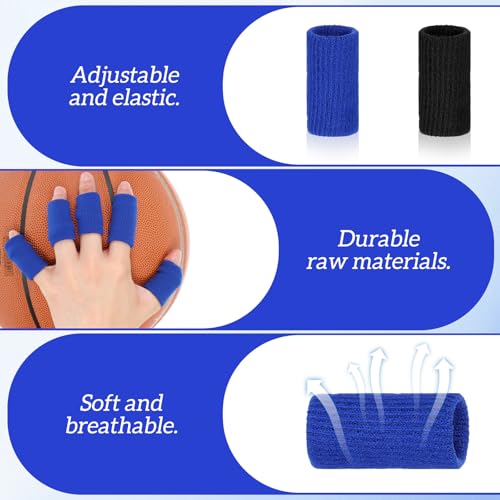 20Pcs Breathable Finger Sleeves for Sports, Arthritis, and Joint Support