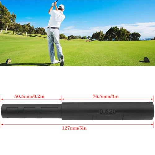 Golf Club Shaft Extension - 2PCS Carbon Fiber 0.52 Inch