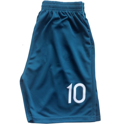 Kids Soccer Jersey & Shorts Set - Blue #10, Size 24 (6-7 Years)