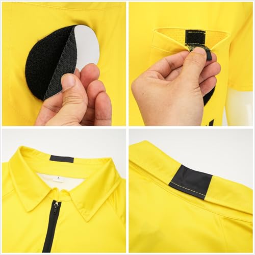Soccer Referee Shirt - Official Umpire Jersey - Large Yellow