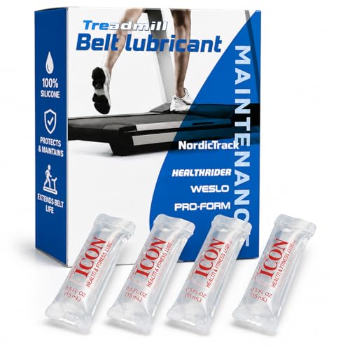 Treadmill Belt Lubricant - 4 Pack Silicone Lube for Maintenance
