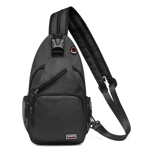 Small Convertible Sling Bag for Women Men - Fits 7.9 and 11 Inch Tablets, Black