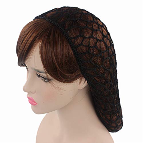 Soft Rayon Snood Hat Hair Net Cap - Medium Red