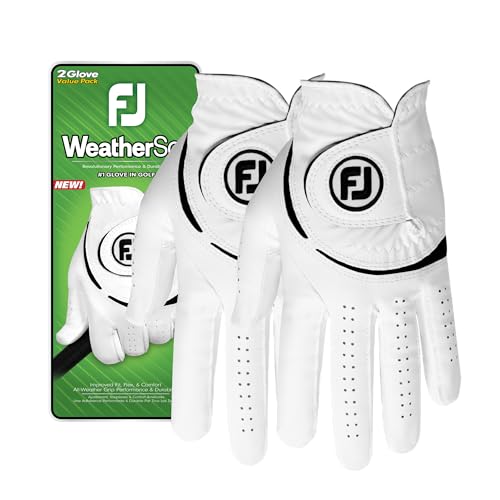 Golf Glove - FootJoy Men's WeatherSof White Large Right