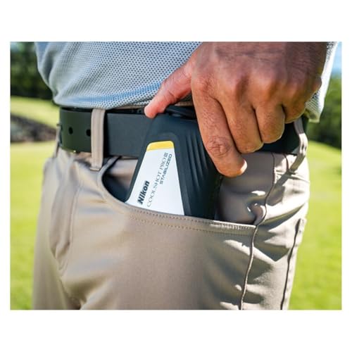 Golf Laser Rangefinder - Nikon COOLSHOT PROIII STABILIZED, Waterproof, 6X Monocular, Slope Compensation & Hyper Read