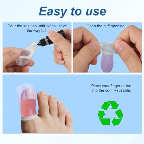 Waterproof Toe Protector - 4 Silicone Covers & Bandage for Big Toes