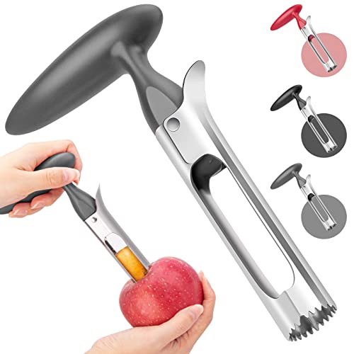 Apple Corer Tool - Ultra-Sharp Stainless Steel - Gray