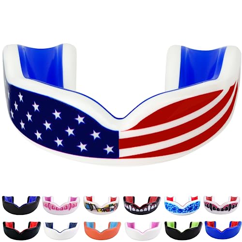 Youth Sports Mouth Guard for Kids - USA Flag & Custom Designs