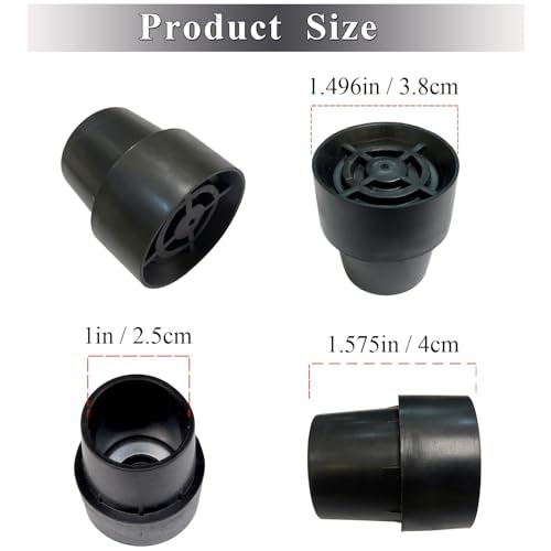 Mini Trampoline Leg Cap Tips - 2 Pack Rubber Floor Protectors