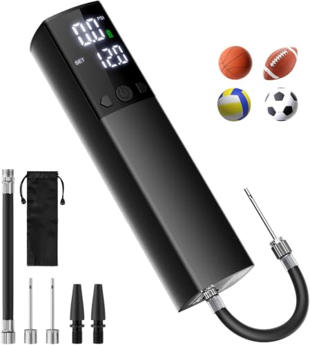 Smart Electric Ball Pump with Digital Pressure Gauge - Portable Air Inflator for All Sports Balls