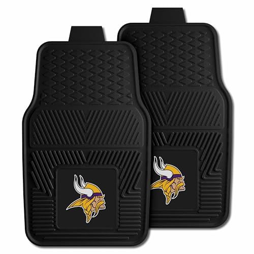 Heavy Duty Vinyl Car Mat Set - Minnesota Vikings Front Row