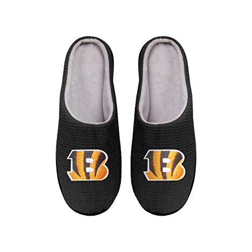 Men's NFL Team Logo Memory Foam Slide Slippers - Comfortable Casual Footwear