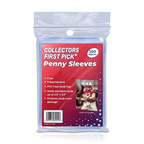 Premium Penny Sleeves for Trading Cards - 100 Pack Standard Exact Fit