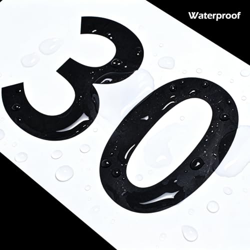 Running Bib Numbers 1-50 - Waterproof Tyvek Paper Tags with Safety Pins - Black & White