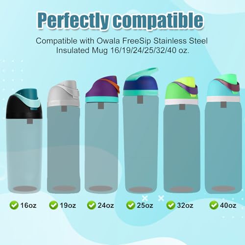 8-Pack Water Bottle Replacement Stoppers - Silicone Leak-Proof