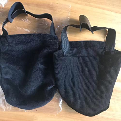 Bowling Shoe Slider & Cover - One Size Wide, Black - 2 Pack