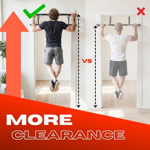 Door Pullup and Dip Bar Station - Regular Bar, Easy Folding Storage