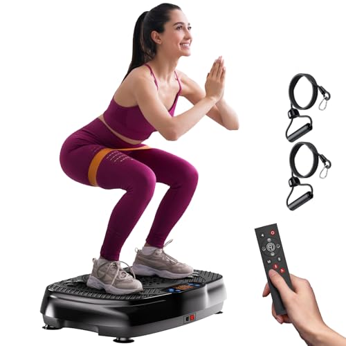 Vibration Plate Exercise Machine - Black Whole Body Workout