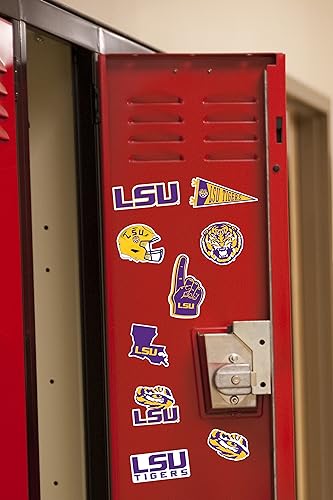 Lsu Tigers Waterproof Vinyl Sticker Pack - 50 Official Decals for Laptops, Water Bottles & More (Variation: THIS listing: Lsu)
