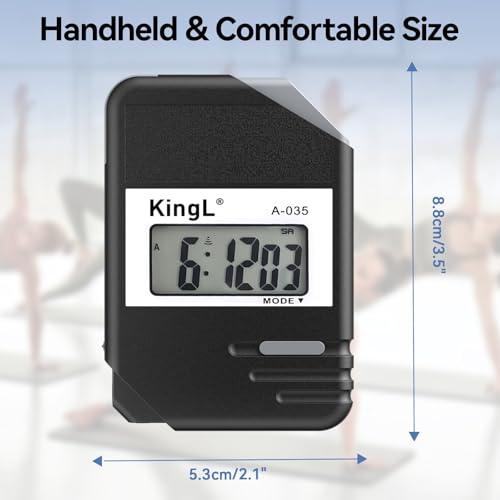 KingL 2 Pack Digital Stopwatch Timer with Large Display Waterproof For Sports & Training