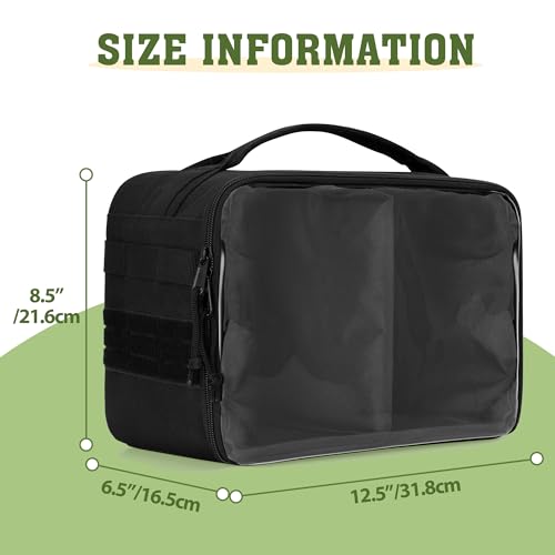 GOBUROS Cornhole Bag Carry Case Holds Up To 8 Bean Bags with Handle & Pocket