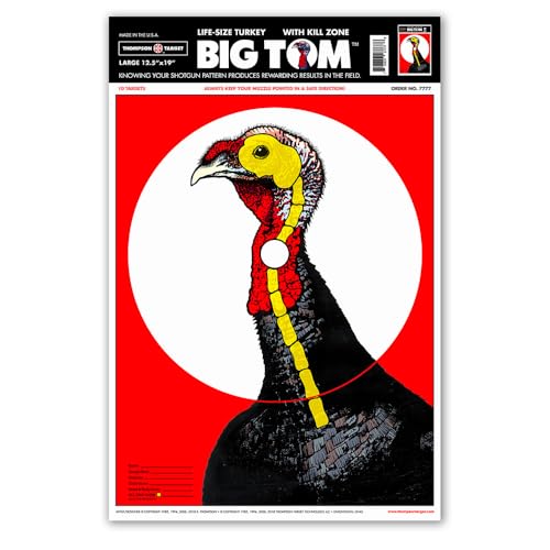 Life-Size Turkey Shooting Target - 12.5x19 Inch - 10 Pack