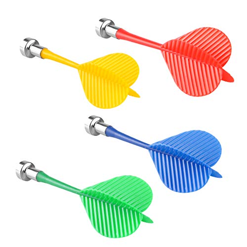 Magnetic Darts Set - 12 Pcs Safety Replacement Darts in 4 Colors
