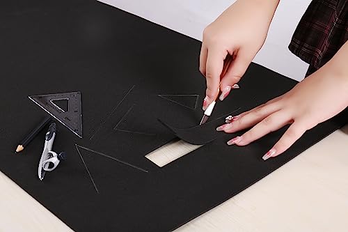 AMZQNART 5mm EVA Foam Sheets Roll 16x59in Black, 2PCS for cosplay armor & props