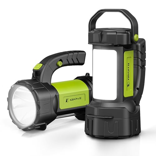 AlpsWolf 2-Pack Rechargeable LED Camping Lanterns 800LM, 3600mAh, IP65 Waterproof
