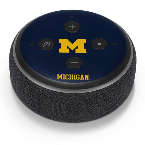 University of Michigan M Logo Skin for Amazon Echo Dot 3