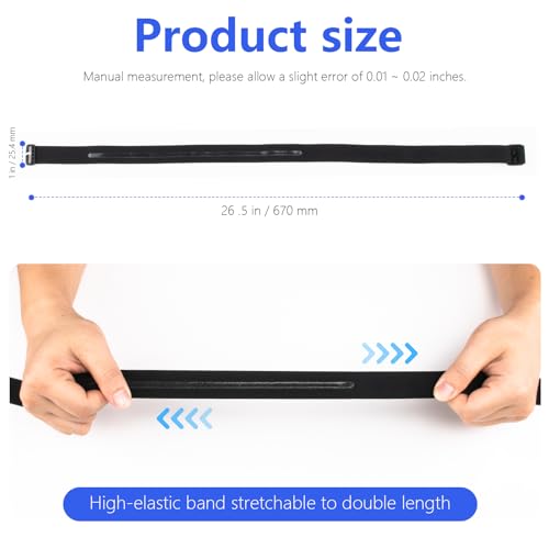 Elastic Headlamp Strap Replacement - Comfortable 1" Headband