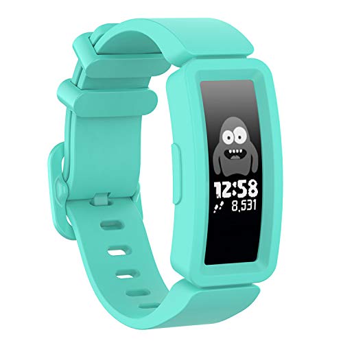 Fitbit Ace 2 Replacement Band - Soft Silicone Wristband, Teal