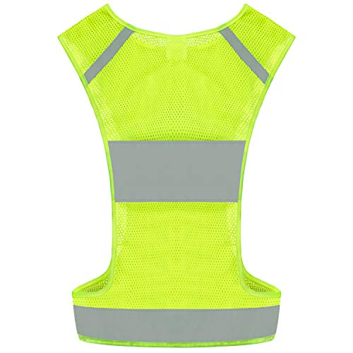 High Visibility Reflective Safety Vest with Pocket for Running & Biking