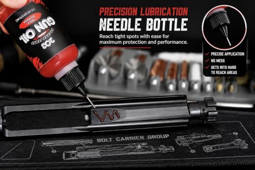 High Viscosity Gun Oil - Precision Needle Oiler, 1 oz - Black
