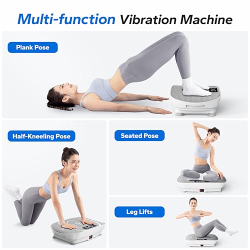Vibration Plate Exercise Machine | 400lbs Capacity, Bluetooth
