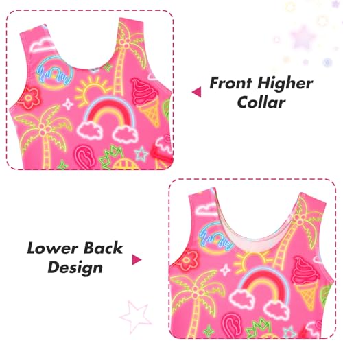 Gymnastics Leotards for Girls - Toddler Biketards with Shorts (2 Pack)