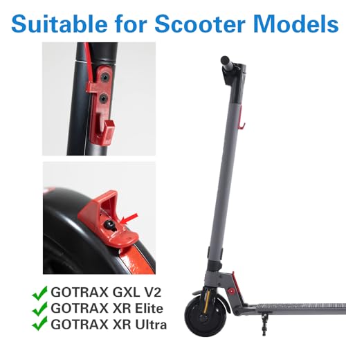 APPYU Red Plastic Folding Hook & Latch Set for GOTRAX Electric Scooters