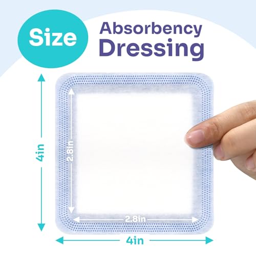 Super Absorbent Wound Dressing Pads - 4" x 4" (10 Pack)