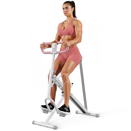 Squat Rowing Machine - MERACH R07 2 in 1 Glute Trainer - Pink